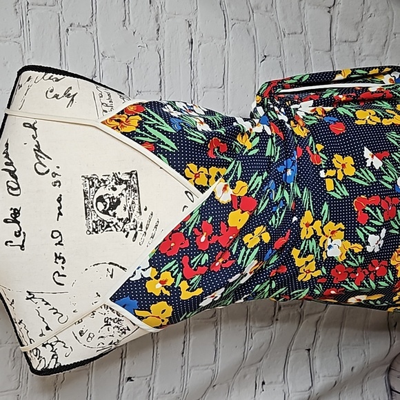 Tory Burch Floral Grotto Wrap Dress Size 8 - Picture 3 of 8